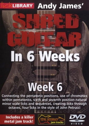 John Petrucci, Andy James' Shred Guitar In 6 Weeks - Week 6 Gitarre DVD