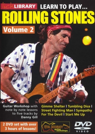 Learn To Play Rolling Stones Volume 2 for guitar 2 DVDs