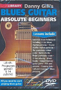 Blues Guitar for absolute Beginners DVD Lick Library