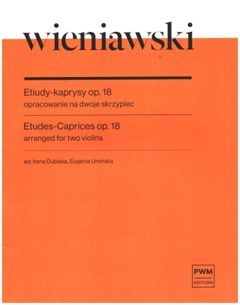 Etudes-Caprices op.18 for 2 violins score and parts