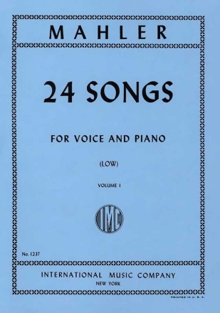 24 Songs Vol.1 tiefe Stimme und Klavier Partitur