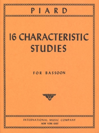 16 characteristic Studies for bassoon