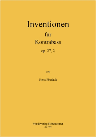 Inventionen op.27,2 fr Kontrabass