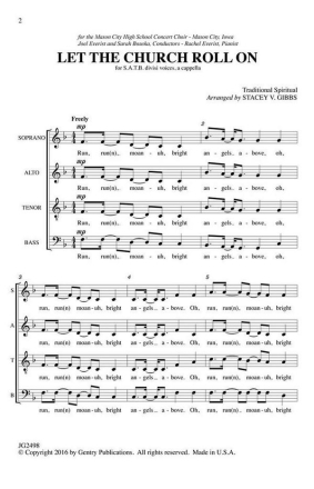 Let the Church Roll On SATB a Cappella Chorpartitur