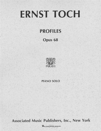 Ernst Toch, Profiles, Op. 68 Klavier Buch