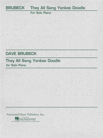 Dave Brubeck, They All Sang Yankee Doodle Klavier Buch