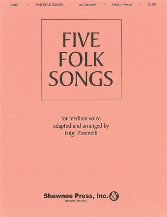 Five Folk Songs Medium Voice Buch