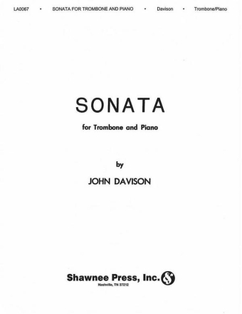 John Davidson, Sonata for Trombone Posaune Buch