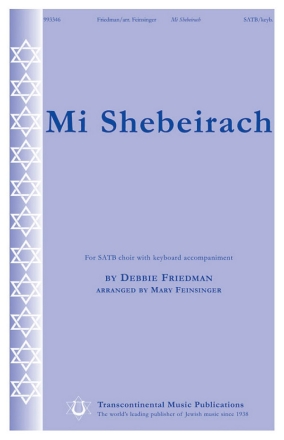 Debbie Friedman, Mi Shebeirach SATB Chorpartitur