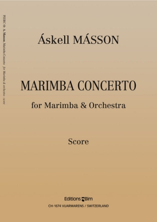 Askell Masson, Marimba Concerto Marimba and Orchestra Partitur