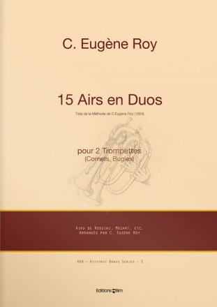 15 Airs den Duos pour 2 trompettes (cornets/bugles) 2 partitions