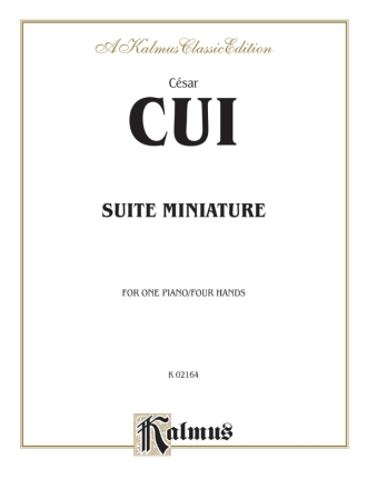 Suite miniature for piano 4 hands score