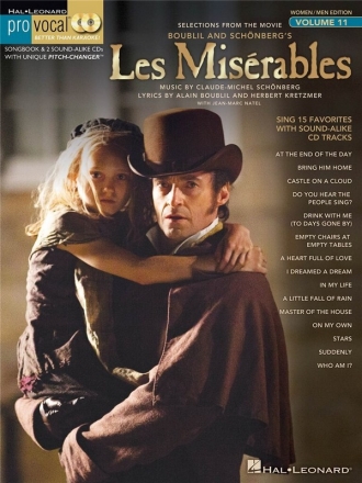 Les Misrables (+2 CD's) songbook melody line/lyrics/chords por voca series vo.11