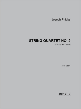 String Quartet No. 2 String Quartet Book