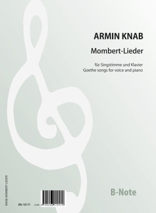 12 Mombert-Lieder fr Singstimme und Klavier Klavier,Singstimme Spielnoten