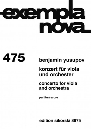 Konzert Viola, Orchester Studienpartitur