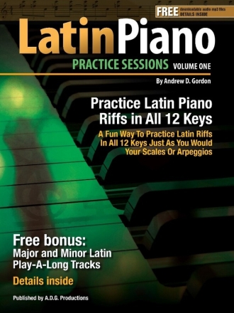 Latin Piano Practice Sessions V.1 Piano Book & Audio-Online