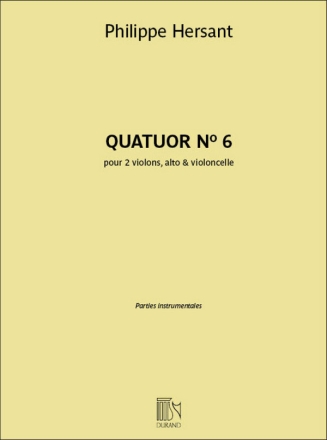Quatuor N 6 Alto, Violin and Violoncello Score