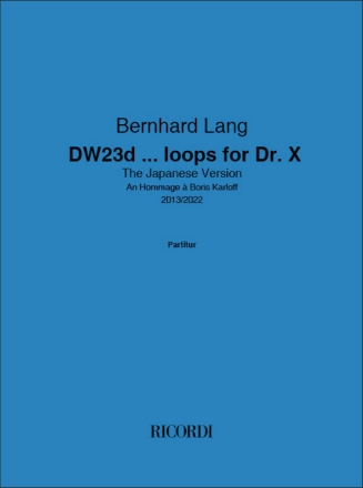DW23c... loops for Dr. X 6 Instruments Score