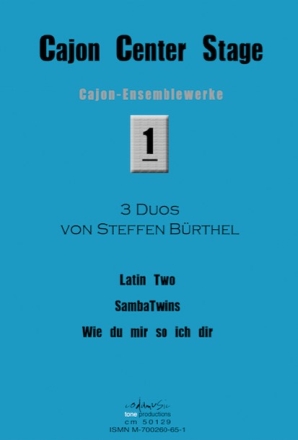 Brthel, Steffen , CAJON CENTER STAGE 1 (3 DUOS)  Partitur und Einzelstimmen