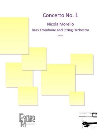 Bass Trombone Concerto No. 1 Op. 84 String Orchestra and Bass Trombone Set