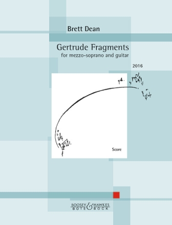 Gertrude Fragments (2014) for mezzo-soprano and guitar