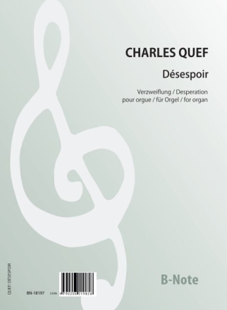 Dsespoir (Verzweiflung) fr Orgel Orgel Spielnoten
