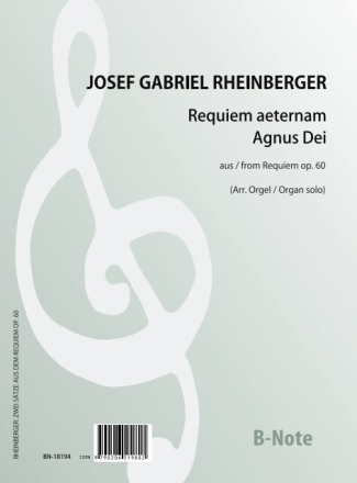 Zwei Stcke aus dem Requiem op.60 (Arr. Orgel solo) Orgel Spielnoten