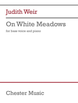 On White Meadows (Bass) Bass Voice and Piano Vocal Score