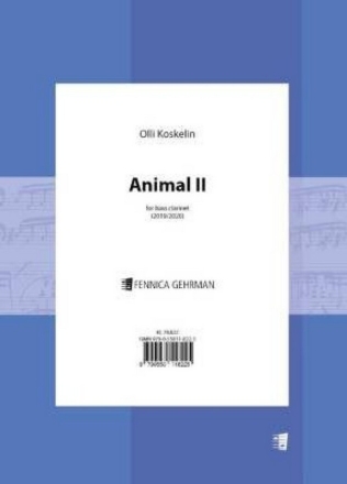 Animal II for bass clarinet Bass Clarinet Book