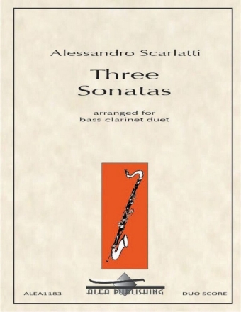 Three Sonatas Bass Clarinet Duet Buch