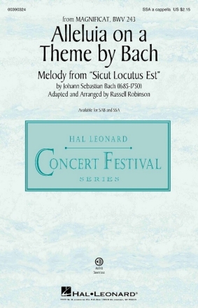 Alleluia on a Theme by Bach (BWV 243) SSA a cappella Chorpartitur