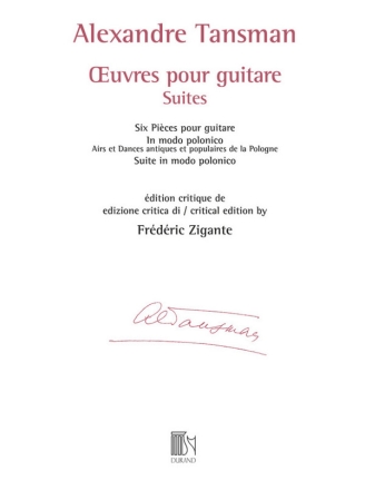 uvres pour guitare - Suites Guitar Book