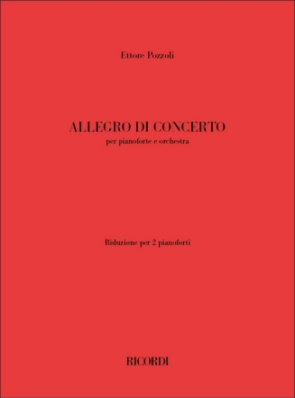 Allegro di concerto Piano Duet Score