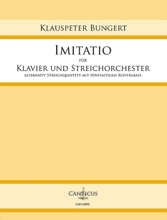 Imitatio fr Klavier und Streichorchester Partitur und Stimmen