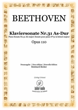Sonate Nr. 31 As-Dur op.110 Klavier 2hd