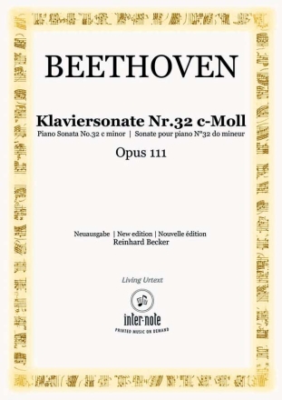 Sonate Nr. 32 c-moll op.111 Klavier 2hd
