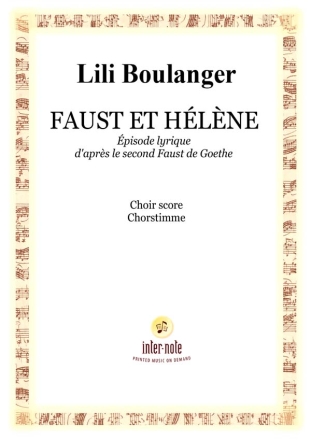 Faust et Hlne Kantate fr Chor, Orchester und Solisten Chorpartitur
