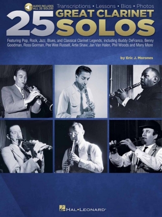 25 Great Clarinet Solos Clarinet Book & Audio-Online