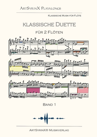 Klassische Duette Band 1 (+CD) fr 2 Flten  Spielpartitur