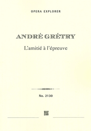 L'amiti a l' preuve   Partitur (fr)