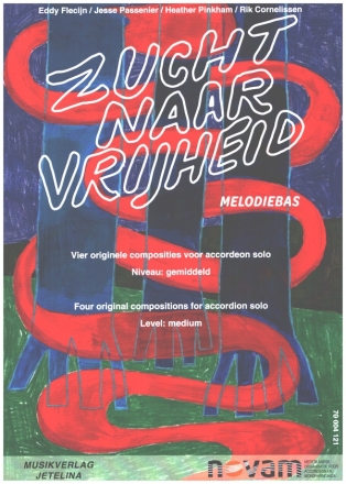 Zucht naar Vrijheid - Melodiebas for accordion solo (level medium) Text en/nl