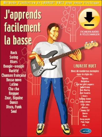 J'apprends facilement la Basse Bass Guitar Book & Audio-Online