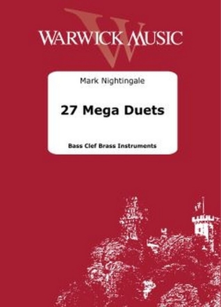 27 Mega Duets Bass Clef Instrument Duet Book