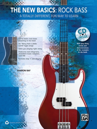 New Basics: Rock Bass (with CD) Bass Guitar Teaching