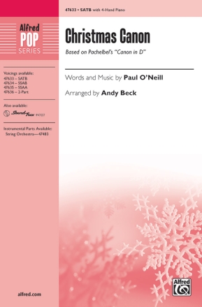 Christmas Canon  for mixed chorus with 4-hand piano score