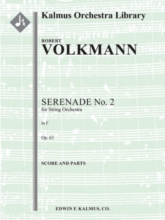 Serenade No. 2 for Strings in F (s/o) String Orchestra