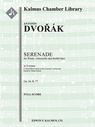 Serenade for Winds D Min, op 44, B. 77 Full Orchestra