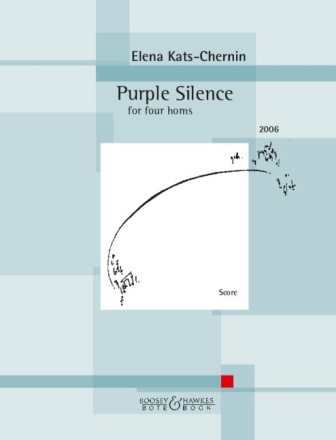 Purple Silence (2006) for 4 horns score