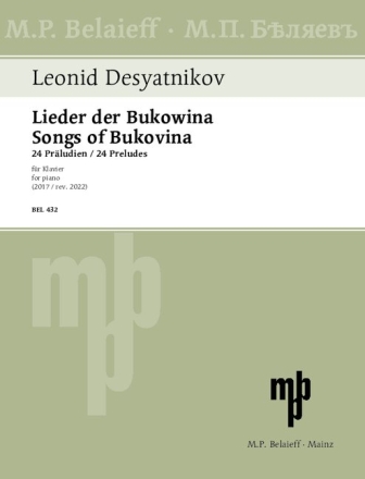 Lieder der Bukowina (2017/rev. 2022) fr Klavier Texte in deutsch/englisch
